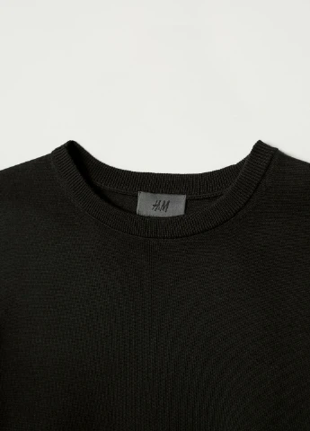 Чорний демісезонний джемпер вовняний H&M