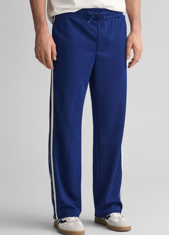 Синие спортивные демисезонные прямые брюки Gant