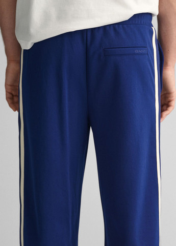Синие спортивные демисезонные прямые брюки Gant