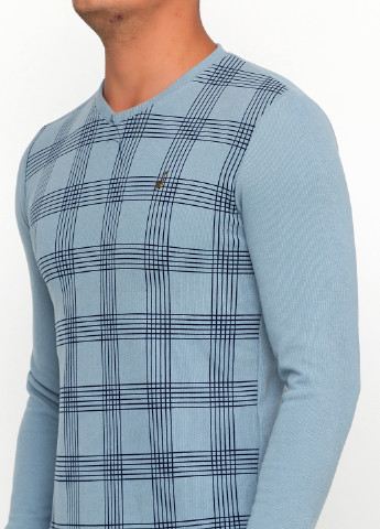 Голубой демисезонный пуловер пуловер DKM