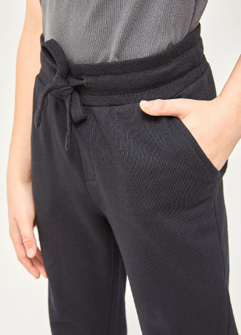 Черные кэжуал демисезонные брюки джоггеры SELA