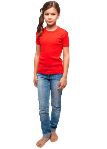 Червона демісезонна футболка дитяча Наталюкс 21-3305