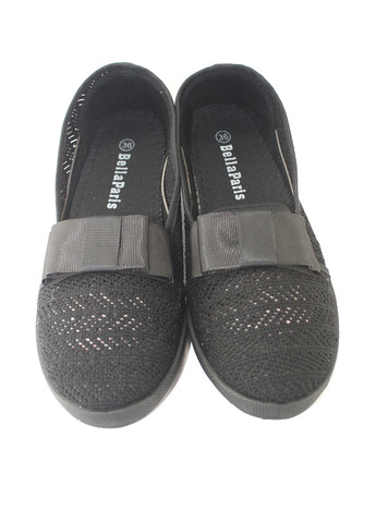 Чёрные эспадрильи однотонный бант (321828257)