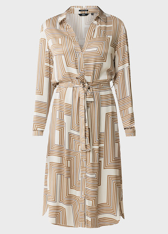 Білий кежуал сукня сукня-сорочка Mexx з геометричним візерунком
