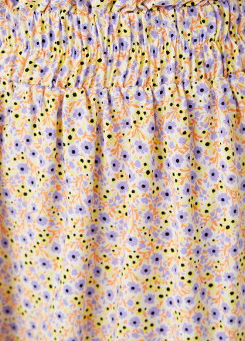 Желтая кэжуал юбка KOTON а-силуэта (трапеция)