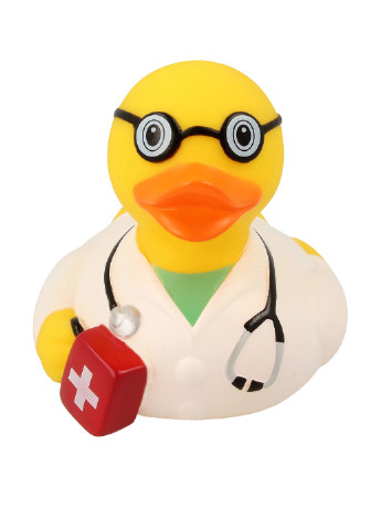 Игрушка для купания Утка Врач, 8,5x8,5x7,5 см Funny Ducks (250618767)