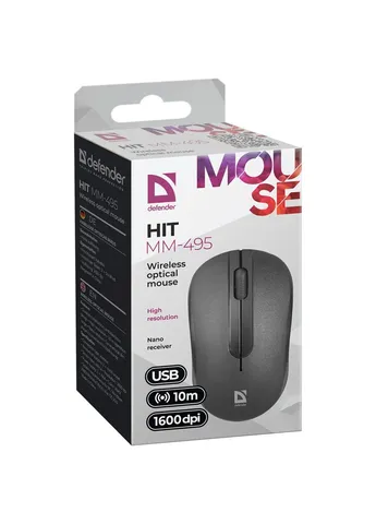 Мышка Hit MM-495 Wireless Black (52495) Defender (253546500)