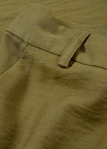 Оливковая (хаки) кэжуал однотонная юбка C&A на запах