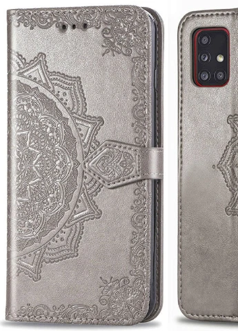 Шкіряний чохол (книжка) Art Case з візитниці для Samsung Galaxy M31s Сірий (is_00000038664_3) Epik (238478830)