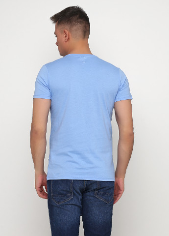 Голубая футболка Solid