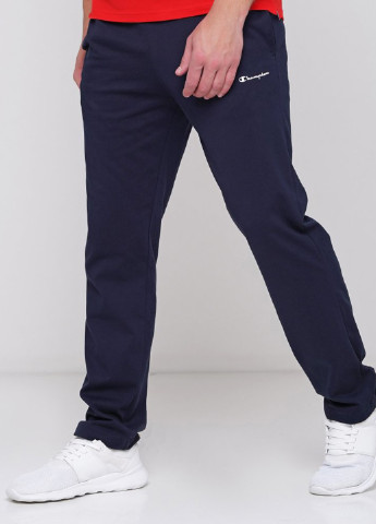 Синие спортивные демисезонные прямые брюки Champion