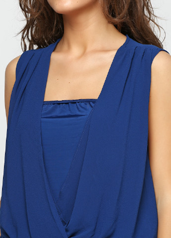Темно-синяя летняя блуза Vero Moda