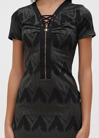 Сіра кежуал сукня силуетна Sassofono однотонна