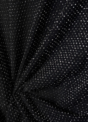 Чорна вечірня сукня для вагітних силуетна H&M з візерунком "перець з сіллю"