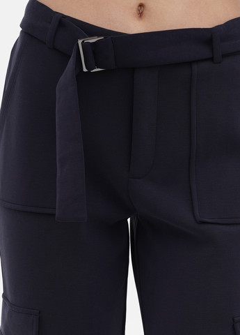 Темно-синие кэжуал демисезонные карго брюки S.Oliver