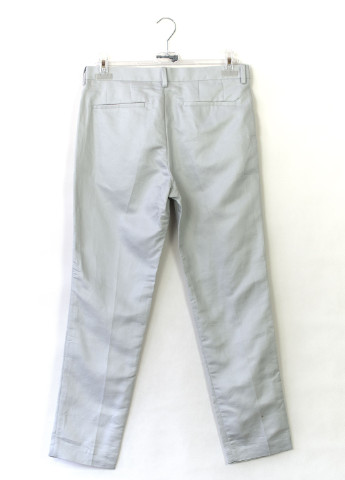 Светло-серые кэжуал демисезонные зауженные брюки H&M