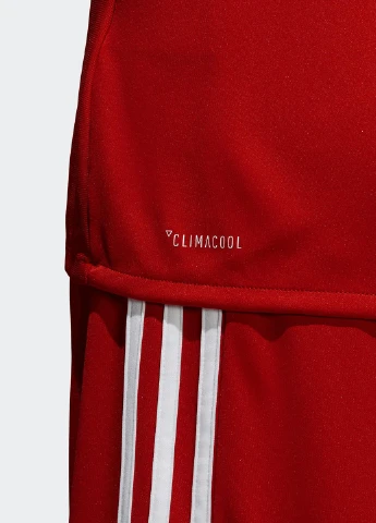 Червона футболка з коротким рукавом adidas