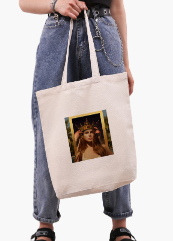 Эко сумка шоппер белая Ренессанс Лана дел Рей (Renaissance Lana Del Rey) (9227-1590-WTD) Еко сумка шоппер біла 41*39*8 см MobiPrint (215943758)