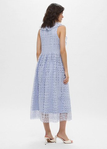 Голубое кэжуал платье H&M однотонное