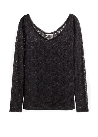 Чёрная блуза H&M