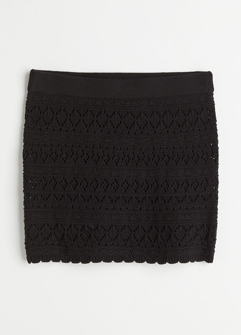 Черная пляжный однотонная юбка H&M карандаш