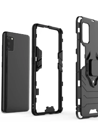 Ударостійкий чохол Transformer Ring for Magnet для Samsung Galaxy A41 Чорний / Soul Black (is_00000036434_4) Epik (238479772)