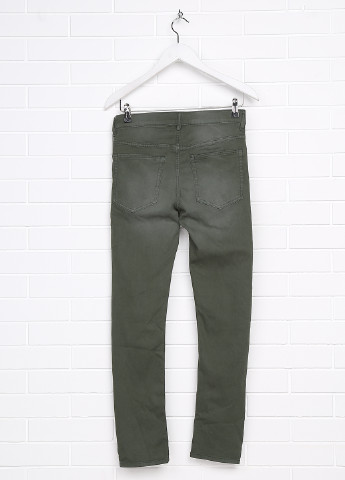 Хаки демисезонные скинни джинсы H&M