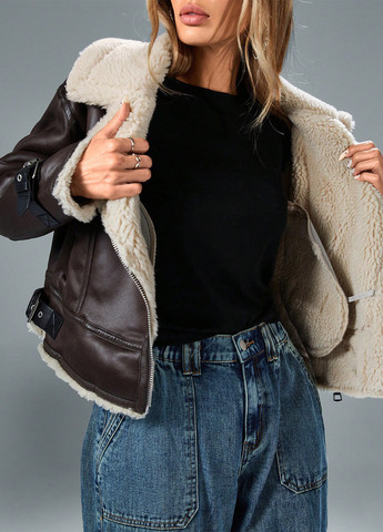 Дубленка SHEIN (342382581)