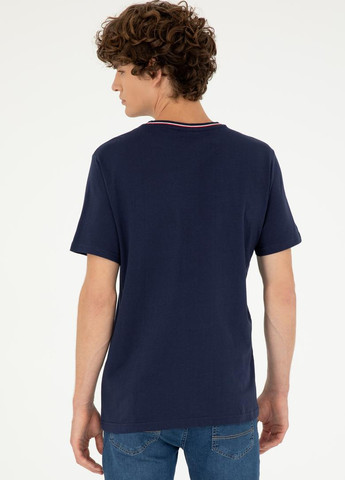 Темно-синя футболка U.S. Polo Assn.