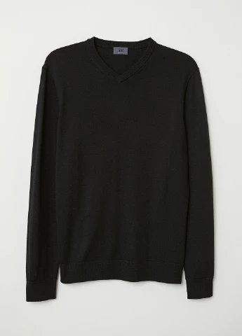 Черный демисезонный пуловер пуловер H&M