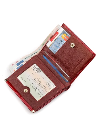 Женский кожаный кошелек 10,5х10х2,5 см st leather (229460688)