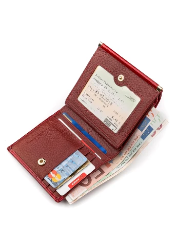 Женский кожаный кошелек 10,5х10х2,5 см st leather (229460688)