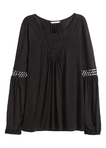 Чорна блуза H&M