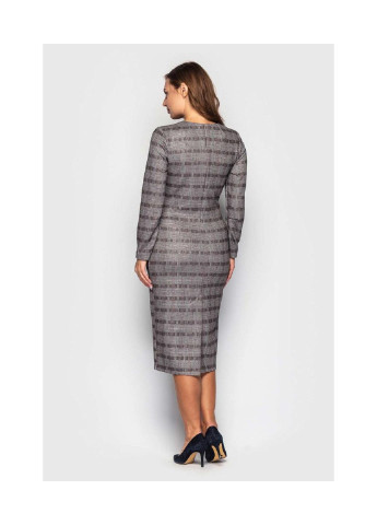 Серое кэжуал платье елена 52 серое 149-03 BeART