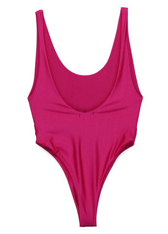 Малиновый летний купальник слитный Nasty Gal