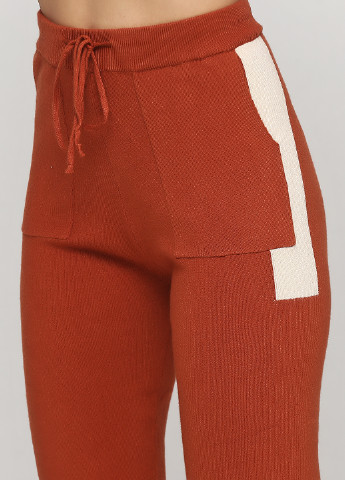 Костюм (свитер, брюки) Jean Louis Francois брючный, с длинным рукавом однотонный коричневый кэжуал