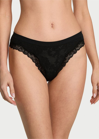 Черный демисезонный комплект (бюстгальтер, трусики) Victoria's Secret