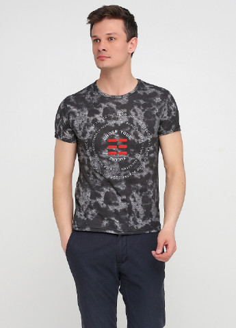 Темно-серая футболка с коротким рукавом LEXSUS