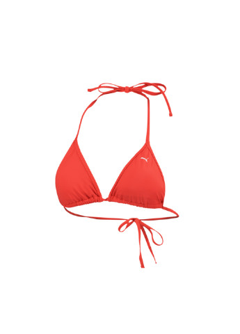 Червоний демісезонний ліф для плавання swim women triangle bikini top Puma
