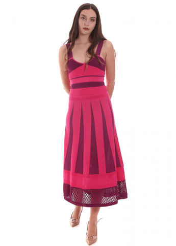 Рожева кежуал сукня кльош Pinko однотонна