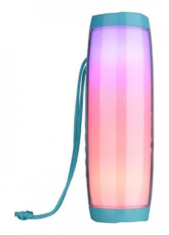 Портативная bluetooth колонка влагостойкая TG-157 Pulse с разноцветной подсветкой Бирюзовая VTech (252821521)