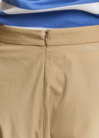 Бежевая праздничный, офисная, кэжуал однотонная юбка Gant клешированная, а-силуэта (трапеция)