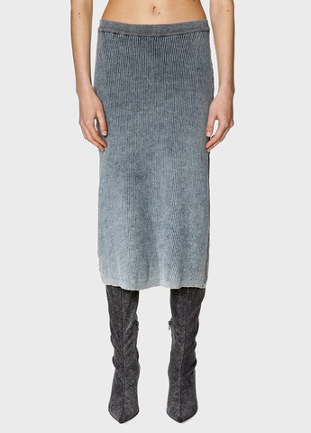 Синяя кэжуал варенка юбка Diesel а-силуэта (трапеция)