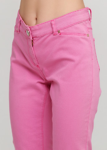 Темно-розовые джинсовые демисезонные брюки Sassofono