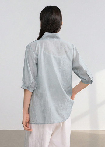 Светло-серая блуза SHEIN