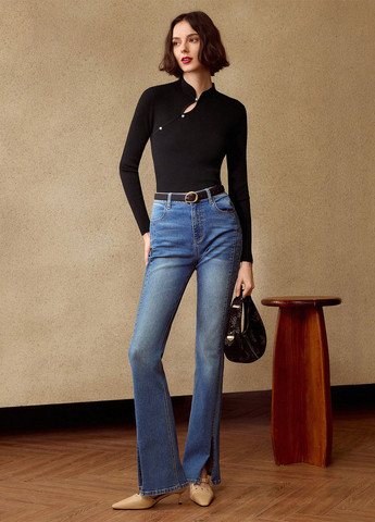 Чорний демісезонний светр SHEIN