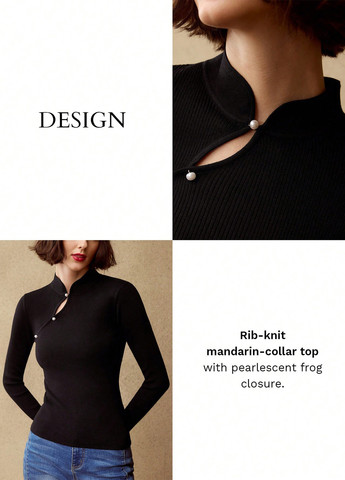 Чорний демісезонний светр SHEIN