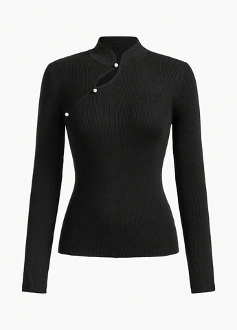 Чорний демісезонний светр SHEIN