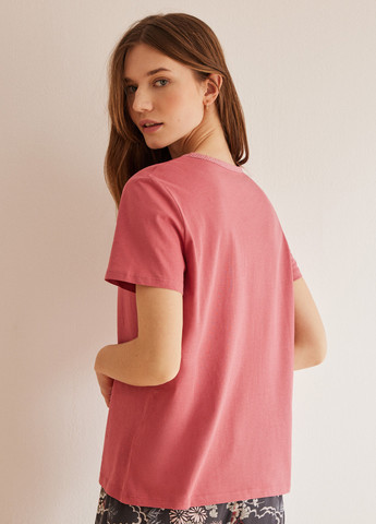 Розовая летняя футболка Women'secret