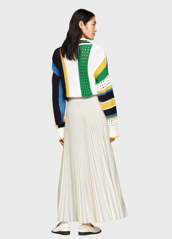 Молочная кэжуал однотонная юбка Tommy Hilfiger плиссе